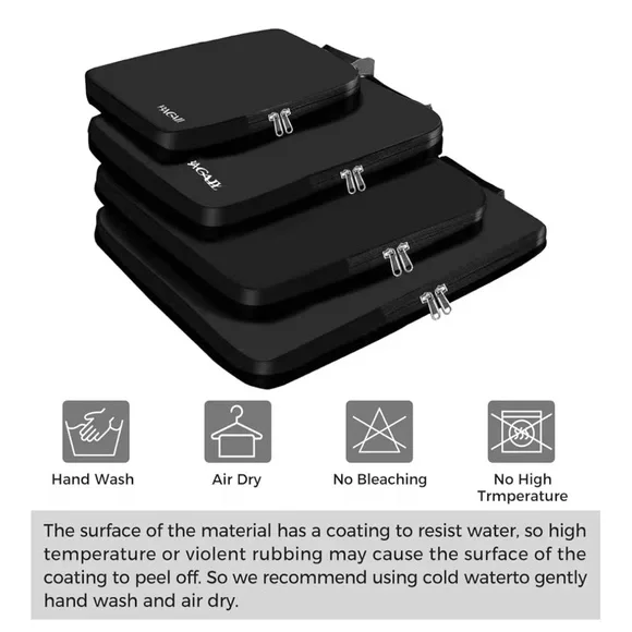 BAGAIL 2x4 Set Compression Packing Cubes Travel Expandable Packing Organizers - Picture 7 of 7